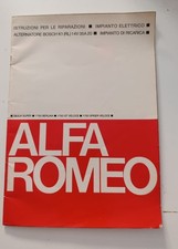 Libretto ALFA ROMEO Originale uso e manutenzione