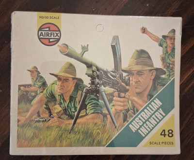 airfix wwI  Australian infantry mint complete set box mint 1974  HO scale