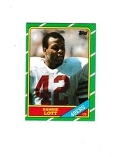 1986 Topps #168 Ronnie Lott NM+ Combined Shipping Available 