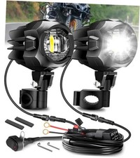 Motorcycle Auxiliary Lights, Motorcycle Fog Lights With Switch Wiring White
