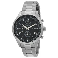 Timex Trend Chronograph Quartz Black Dial Men's Watch TW2Y01400JI  -