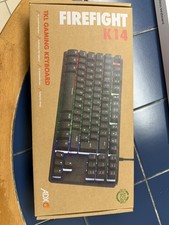 Image of Adx Firefight K14 Anti Ghost Switch Gaming Keyboard Black Qwerty Uk Keys new
