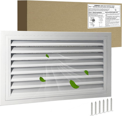 24''*16'' Gable Vent,Aluminum Alloy Wall Vent Shed Vents,With Removable Strainer a
