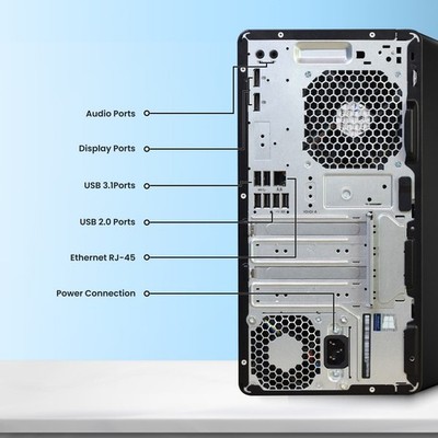 HP ProDesk G4 Tower Desktop PC i5-8500 16GB 512GB SSD Built-in Wi