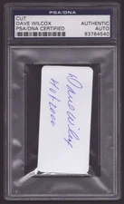 Dave Wilcox Cut Autograph PSA/DNA Authentic / Slabbed Auto 49ers All-Pro HOF LB