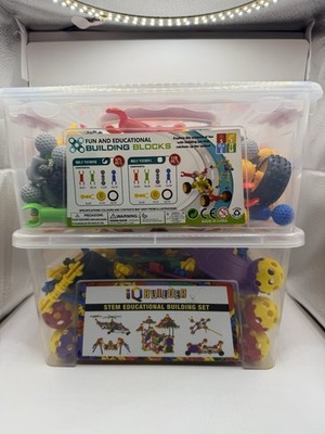 IQ Builder STEM Learning Creative Construction Educational Building 2 Sets