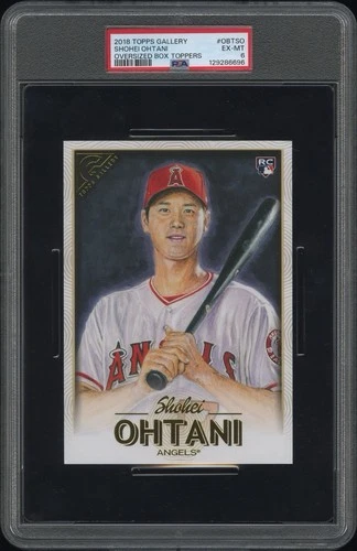 SHOHEI OHTANI 2018 TOPPS GALLERY OVERSIZED BOX TOPPERS OBTSO 🔥 PSA 6 📈 RARE