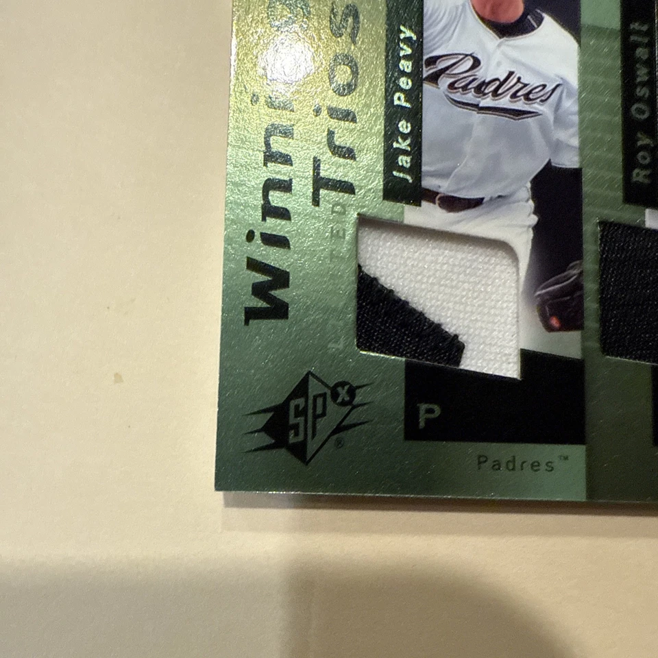 Tríos ganadores SPx 2007 Roy Oswalt, Jake Peavy, Ben Sheets/25 Foto 2 de 4