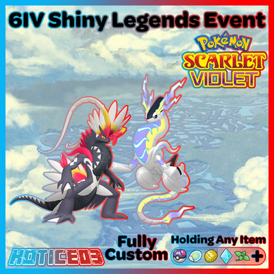 Pokemon SCARLET & VIOLET   SHINY KORAIDON & SHINY MIRAIDON   NOT CODE  