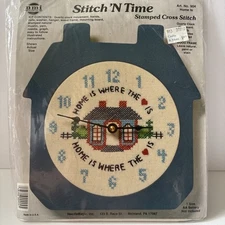 Needle Magic Inc Stitch In Time Clock Count Cross Stitch Kit Home is Where 904