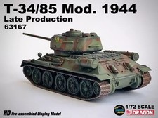 1/72 WWII Soviet T-34/85 Late Eastern Front 1944 DRR63167