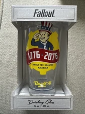 Fallout Vault Tex Salutes America Pint Glass