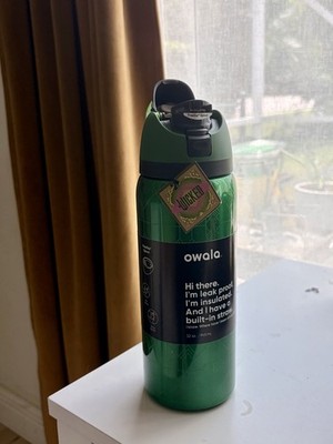 Owala FreeSip Insulated Leak Proof Shaker Bottle 32oz Wicked, Elphaba