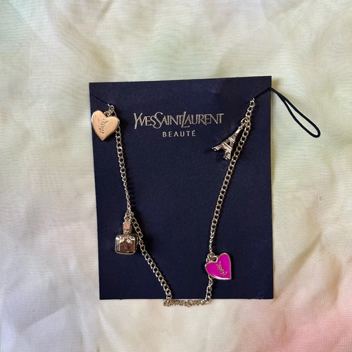 SAINT LAURENT (YSL) Yves Saint Laurent Accessorio Telefono Charm Catena Gioielli