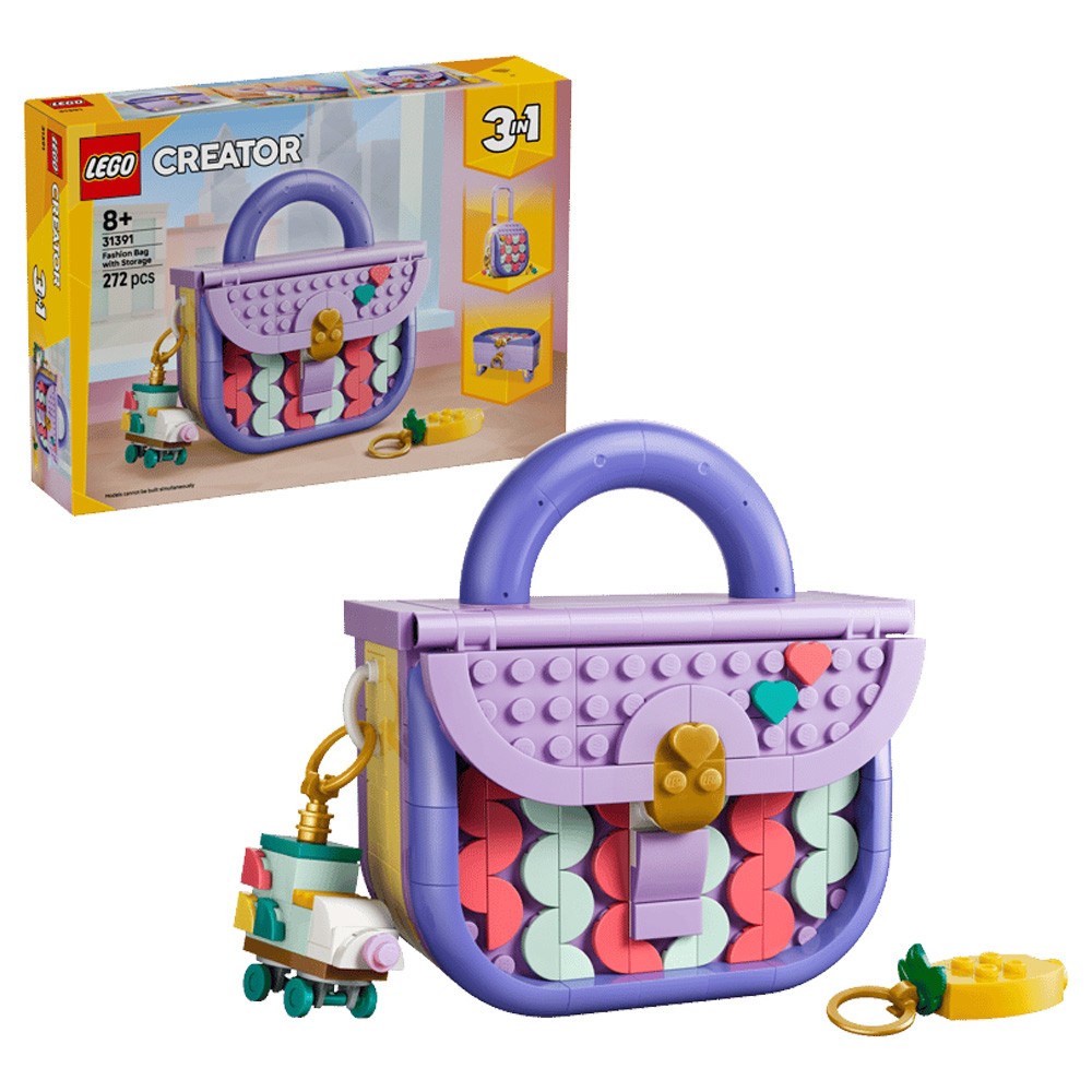 LEGO Creator 3 in 1 Fashion Bag With Storage Construction Set 31391 - Image 4