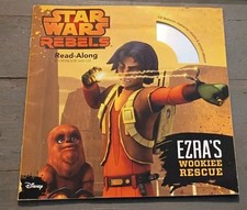 Star Wars Rebels Read Along StoryBook & CD.Ezras Wookie Rescue Lucas Film Disney