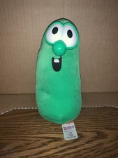 Vintage 1999 Fisher Price VeggieTales Larry The Cucumber 7.5" Stuffed Plush