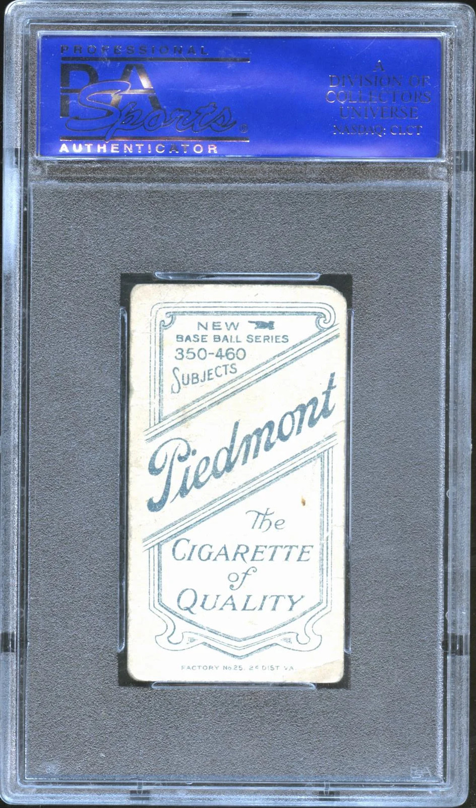 Germany Schaefer T206 Card Washington Senators PSA 1 view 2