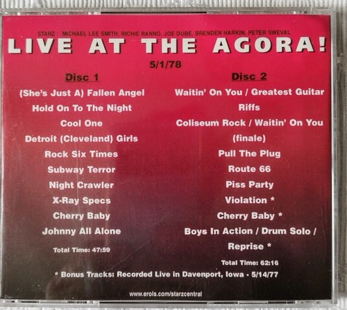 Starz - Live At The Agora ! (2xCDr) (Very Good Plus (VG+)) - 3676367899 - Imagen 2 de 4