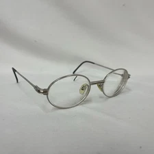 VINTAGE YOHJI YAMAMOTO 52-6101 SILVER EYEGLASS FRAMES JAPAN 50-25-135