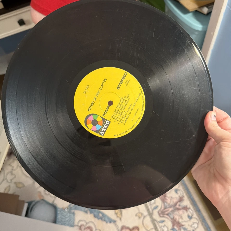 Eric Clapton - история Эрика Клэптона двойной виниловая пластинка - 1972 - ATCO SD 2-803 - Изображение 4 из 4