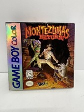 Montezuma's Return Game Boy Color GBC Box Manual Cartridge Take 2 Vintage GBA