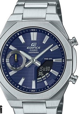 Casio ECB-S10YD-2AJF Edifice Quartz Men's Watch Blue Dial Ana-Digi From Japan