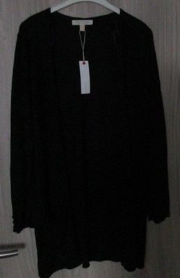 Esprit Strickjacke Strickweste Longcardigan Cardigan schwarz Gr. XXL