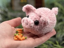Crochet Little Piggy, Amigurumi, Handmade