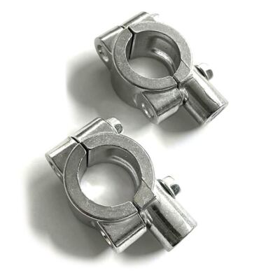 Motorcycle  Alloy 22mm  7/8'' Handlebar Bracket Mirror Mount Holder Clamp 10mm