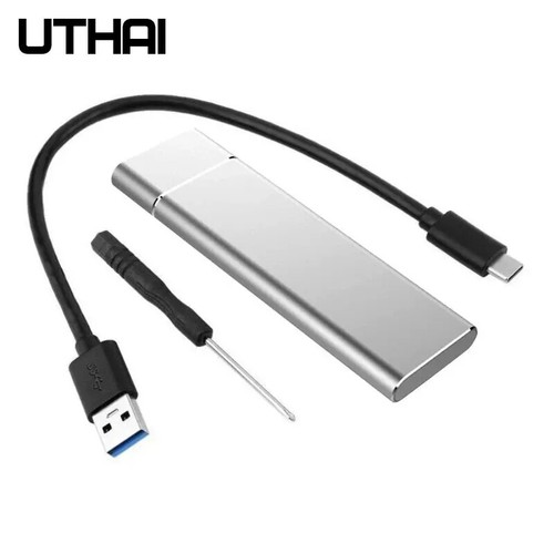 UTHAI T24 Box Esterno per SSD M.2 Usb 3,1 Type-C con Cavo USB C Alluminio - Afbeelding 5 van 9