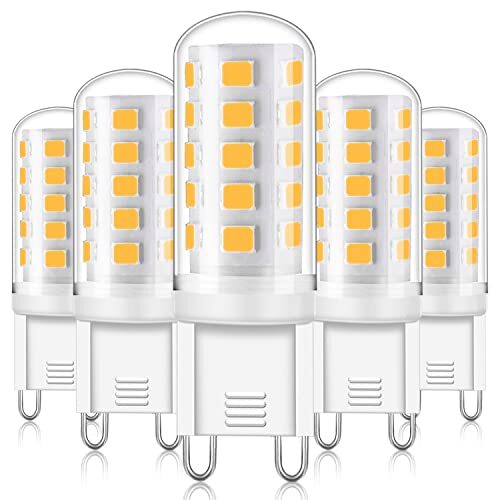 YUIIP Lampadina LED G9 4W, Lampadine G9 LED Luce Calda, Equivalente (U0U)