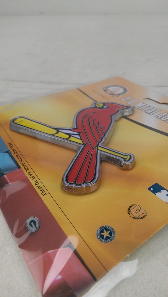 Adesivo emblema metal resistente equipe automotiva caminhão carro liga principal de beisebol St. Louis Cardinals - Imagem 2 de 4