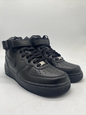 Nike Air Force 1 Mid '07 Black 366731-001 Women's Size 8 | eBay