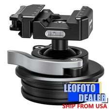 Leofoto Lever-Lock Ballhead w Integrated 75mm Adapter - STB-75X Arca  Picatinny