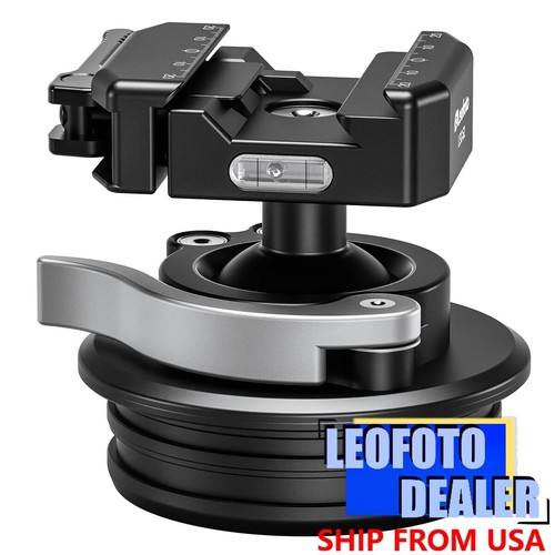 Leofoto Lever-Lock Ballhead w Integrated 75mm Adapter - STB-75X Arca & Picatinny - Picture 1 of 2