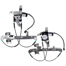 Pair For 2001-2006 Chevy Tahoe Rear Left Right Power Window Regulator With Motor