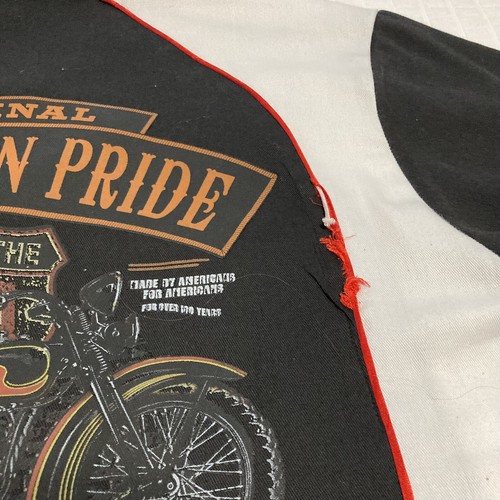 Vintage Harley-Davidson Motorcycles button up retro bowling shirt Distressed 2XL - Picture 6 of 10