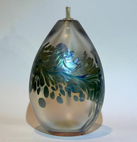 ATEMBERAUBENDE Öllampe MAYTUM STUDIO Aurene glänzend IRISIEREND ArT GLaSs Boulder, CO - Bild 10 von 22