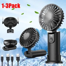 3 in 1 Portable Handheld Fan Rechargeable Foldable Fan Personal Fan 5000mAh