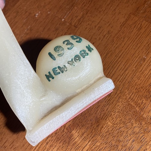 RARO 1939 Feria Mundial Vela de Recuerdo con Caja Original Trylon & Perisphere - Imagen 4 de 10