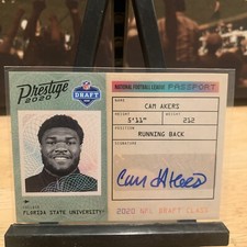 2020 Prestige NFL Passport Signatures Cam Akers Rookie Auto #PA-CA 