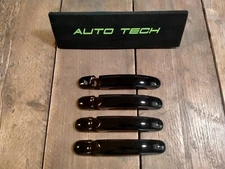 Fits VW Caddy Gloss Black Door Handle Cover  2004 - 2020 - 8pcs 1 Keyhole