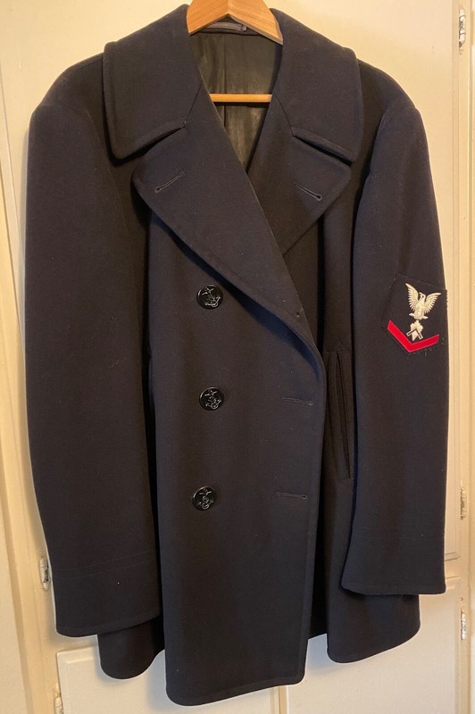Vintage US Navy Pea Coat (US Navel Clothing Depot) CB Job Rating Size 42