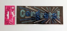 RARE Jolee's All That Bling Congrats! Scrapbooking Title Sticker