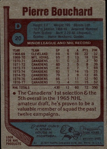 1977-78 TOPPS NHL Card Set Break #1-#264 — You Choose! Rookies, Stars & Commons - Picture 19 of 315