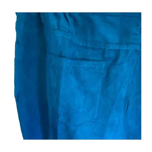 Nuevo con etiquetas Pantalón Draper's & Damon's Teal Microgamuza Cremallera Lateral Bolsillo Elástico Brads 18W - Imagen 7 de 11