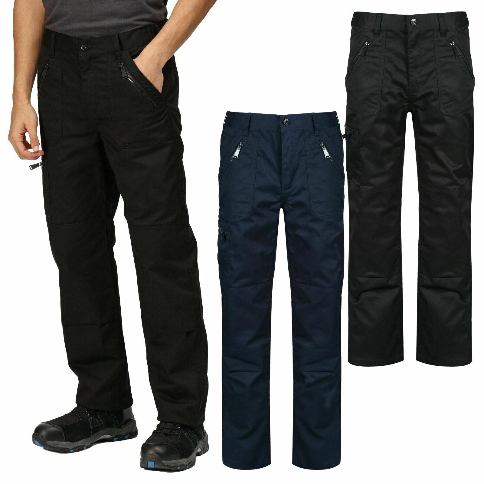 Regatta Professional TRJ600 Mens Pro Action Work Trousers Multi Zip Pockets
Opens in a new window or