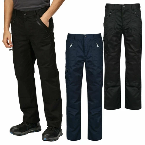 Regatta Professional TRJ600 Mens Pro Action Work Trousers Multi Zip Pockets