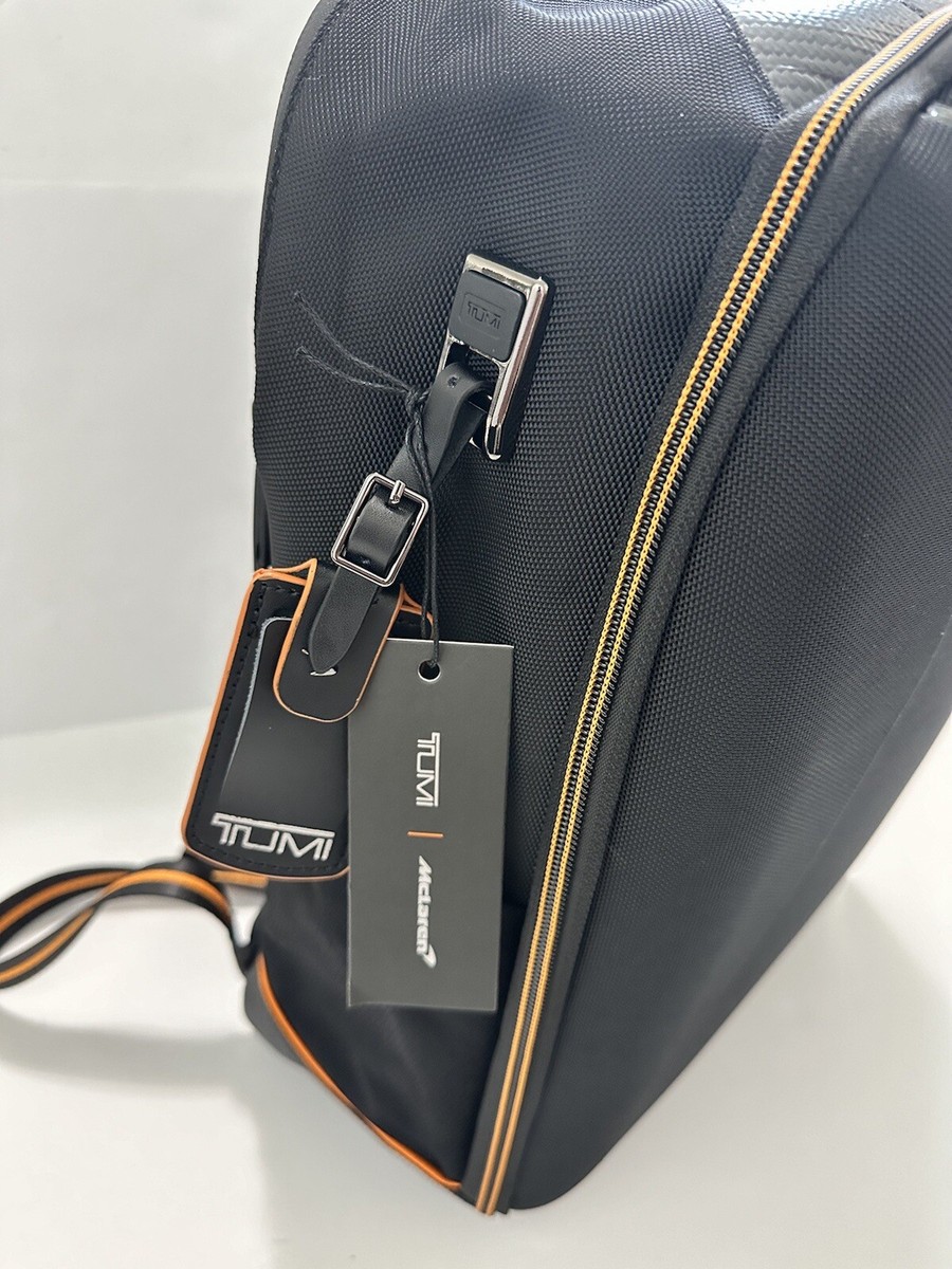 【中古】TUMI I MCLAREN パドック バックパック TUMI x McLaren Paddock Backpack Black Orange Line Outlet